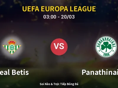 Kết Quả: Real Betis 4-0 Panathinaikos – Highlight & Bàn Thắng | UEFA Europa League