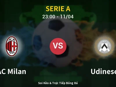Soi Kèo AC Milan vs Udinese – 23:00 11/04 | Nhận Định, Dự Đoán Tỷ Số