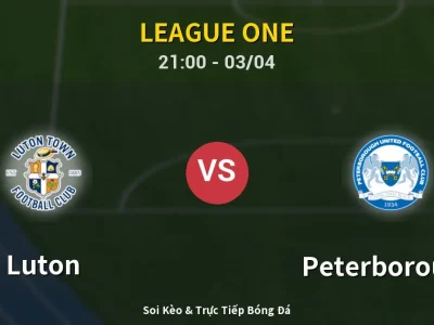 🔴 Trực Tiếp: Luton 2-1 Peterborough – Link Xem League One (Full HD)
