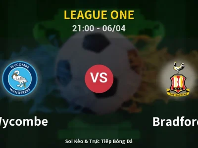 Soi Kèo Wycombe vs Bradford – 21:00 06/04 | Nhận Định, Dự Đoán Tỷ Số
