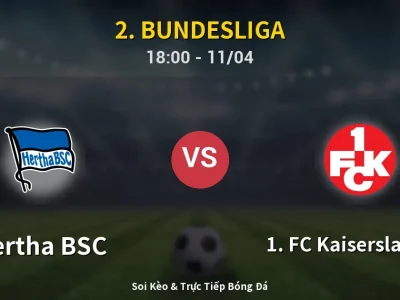Soi Kèo Hertha BSC vs 1. FC Kaiserslautern – 18:00 11/04 | Nhận Định, Dự Đoán Tỷ Số