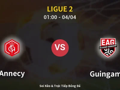 Kết Quả: Annecy 1-0 Guingamp – Highlight & Bàn Thắng | Ligue 2