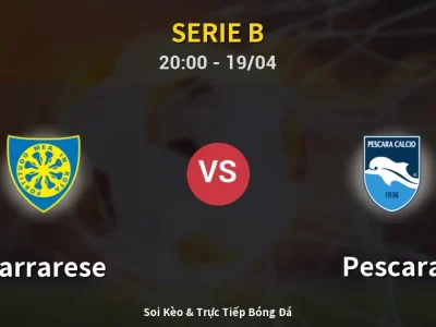 🔴 Trực Tiếp: Carrarese 1-1 Pescara – Link Xem Serie B (Full HD)