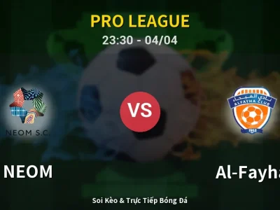 Soi Kèo NEOM vs Al-Fayha – 23:30 04/04 | Nhận Định, Dự Đoán Tỷ Số