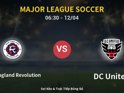 Kết Quả: New England Revolution 1-0 DC United – Highlight & Bàn Thắng | Major League Soccer