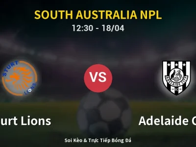 Soi Kèo Sturt Lions vs Adelaide City – 12:30 18/04 | Nhận Định, Dự Đoán Tỷ Số