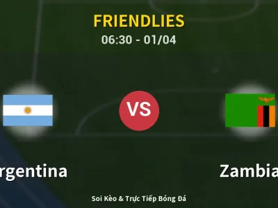 Kết Quả: Argentina 5-0 Zambia – Highlight & Bàn Thắng | Friendlies