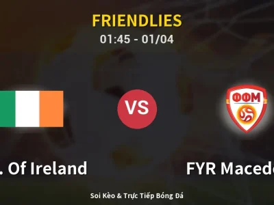 Kết Quả: Rep. Of Ireland 0-0 FYR Macedonia – Highlight & Bàn Thắng | Friendlies